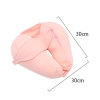 Solid-color foam particle U-shaped pillow, Kanglewu simple eye mask neck pillow, office travel airplane neck pillow order Specification image